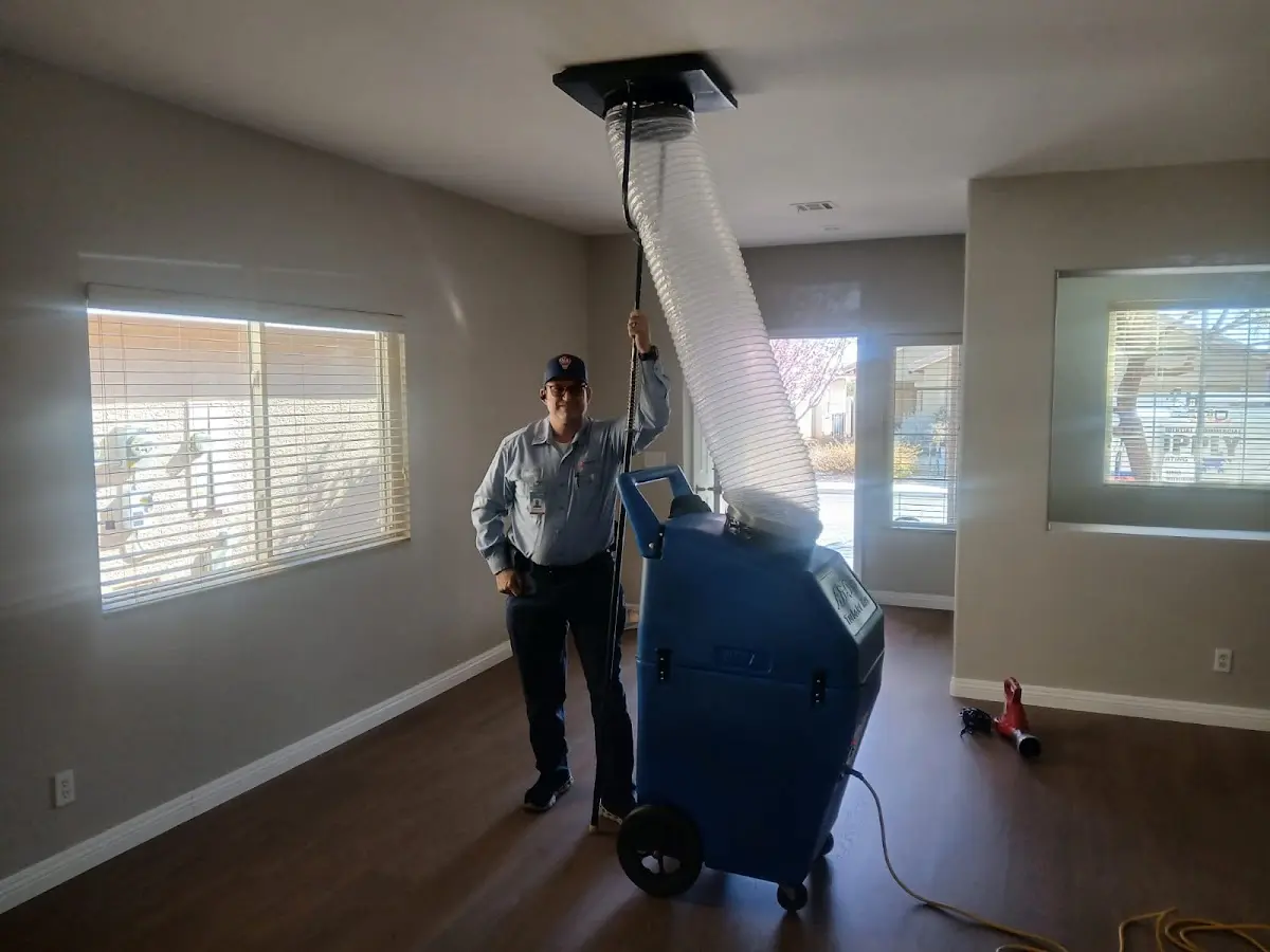 Professional Dryer Vent Cleaning work inside a Cleveland home